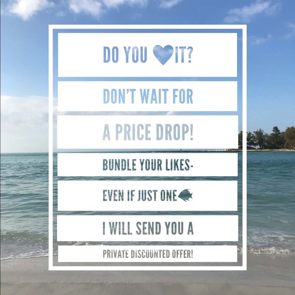 Private discounted offers on bundled items!!🐠🦀